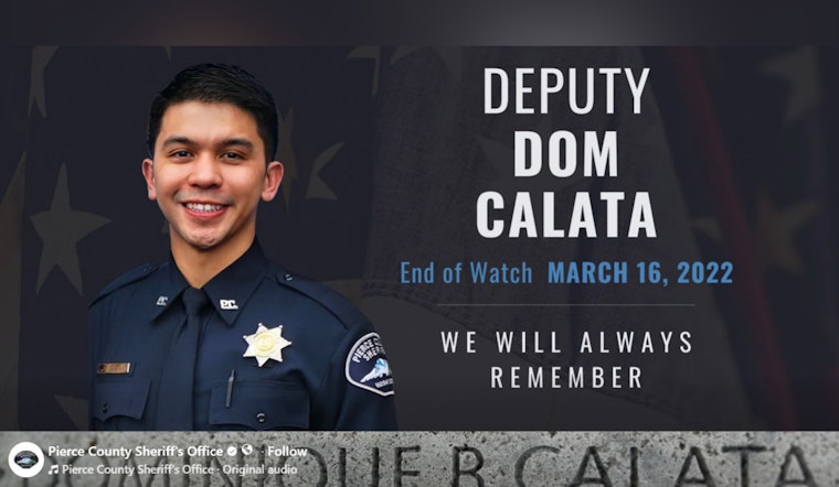 South Sound Stops To Salute Fallen Deputy Dom Calata On Anniversary