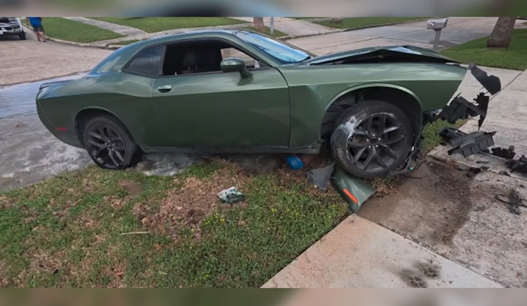 Spring Hydrant Smash Sends Geyser Sky-High As Suspects Bolt From Crash Scene