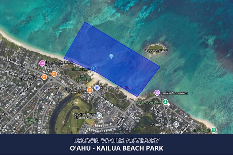 Storm Runoff Turns Kailua Surf Brown, Puts Beach On Timeout
