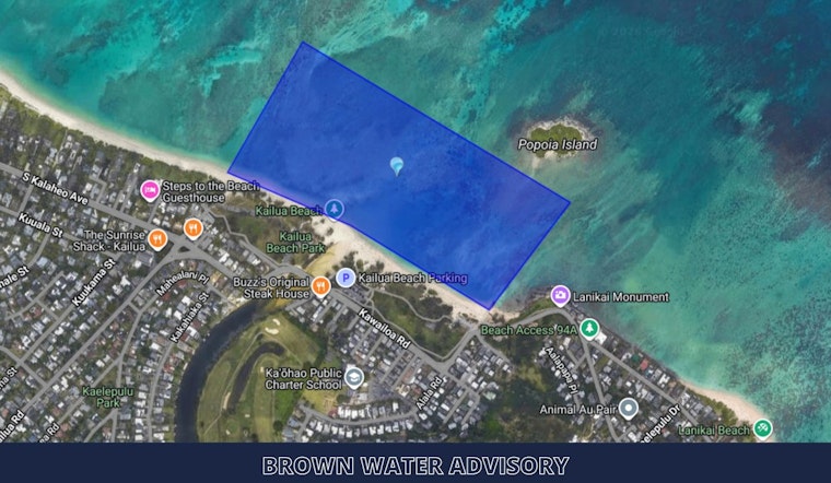 Storm Runoff Turns Kailua Surf Brown, Puts Beach On Timeout