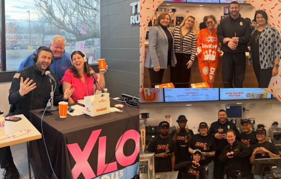 Tewksbury Cops And Radio Jocks Turn Dunkin Reopening Into Main Street Block Party