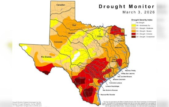 Texas Drought Blows Up in Worst Weekly Widening Since 2025