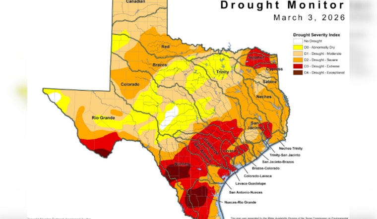 Texas Drought Blows Up in Worst Weekly Widening Since 2025