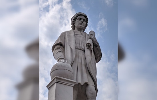 Toppled Baltimore Columbus Statue Lands A Safe Seat Next Door To White House