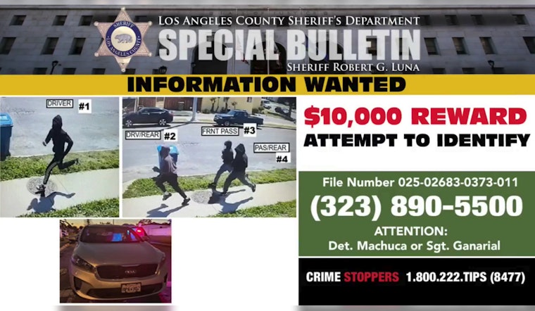 UPDATE: LA Sheriff Makes Public Plea After County OKs $10K Reward in South LA Garage Shooting