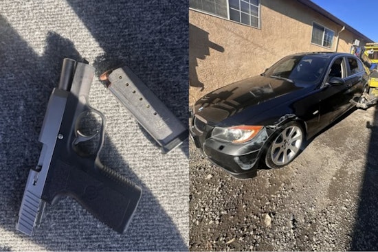 Vallejo BMW Chase Jumps Tracks, Cops Find Unserialized Handgun Under Seat