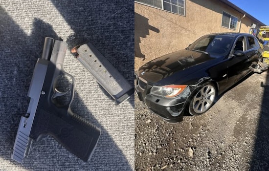 Vallejo BMW Chase Jumps Tracks, Cops Find Unserialized Handgun Under Seat