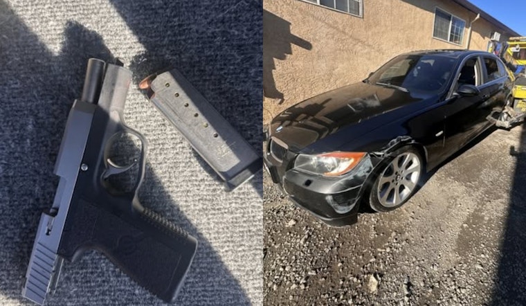 Vallejo BMW Chase Jumps Tracks, Cops Find Unserialized Handgun Under Seat