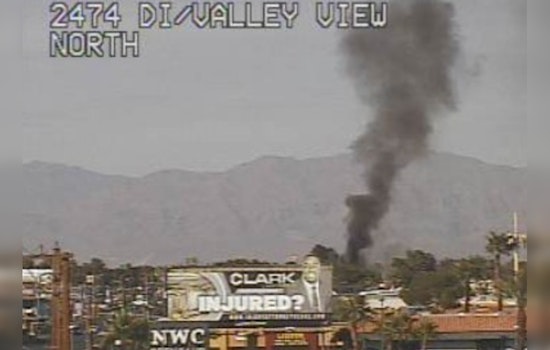 Valley View Shut Down as Cops Race to Blaze at Sahara Apartment Complex