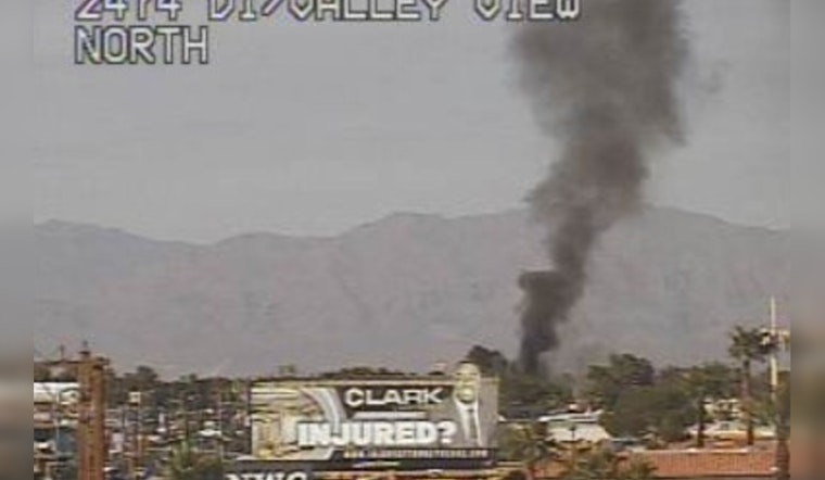 Valley View Shut Down as Cops Race to Blaze at Sahara Apartment Complex