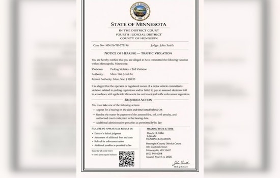 Wabasha Warns of Fake Hennepin Court Notice
