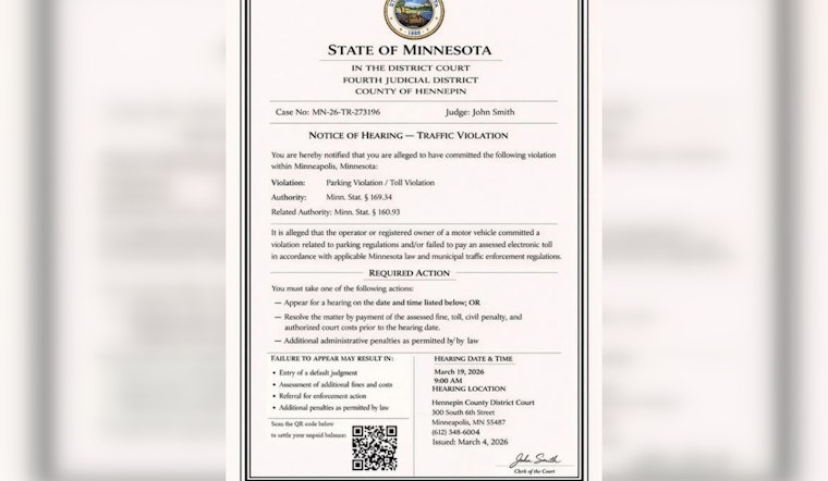 Wabasha Warns of Fake Hennepin Court Notice