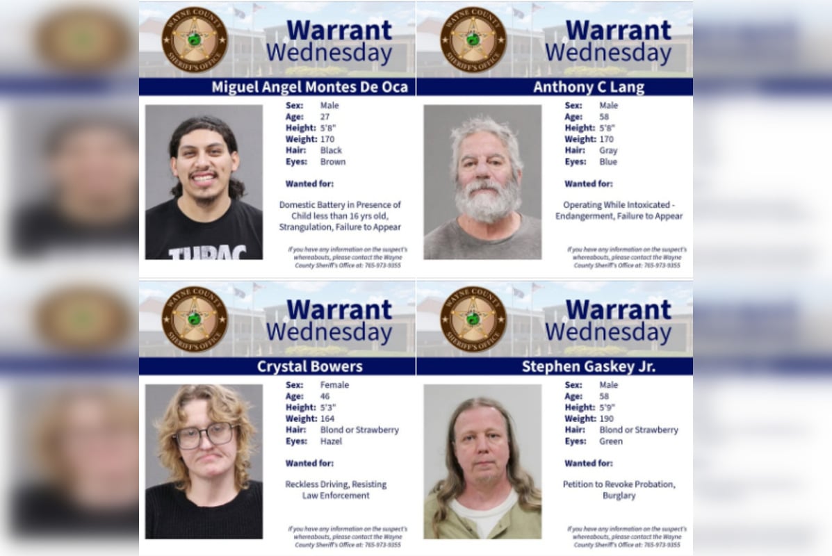 Wayne County Warrant Wednesday Names Four Wanted
