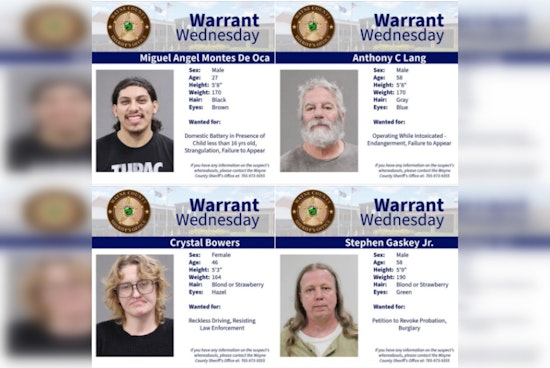 Wayne County Warrant Wednesday Names Four Wanted