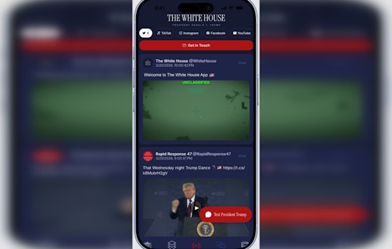 White House App Zaps Trump Alerts To Phones, Packs One-Tap ICE Tip Line