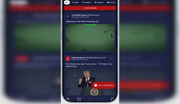 White House App Zaps Trump Alerts To Phones, Packs One-Tap ICE Tip Line