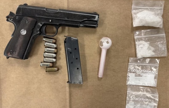 Whittier Police Seize Alleyway Car, Arrest Felon With Gun and Drugs
