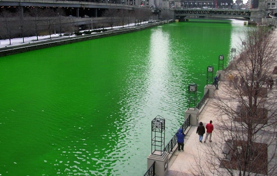 Wind, Chill and Green Thrills as Chicago River Goes Shamrock