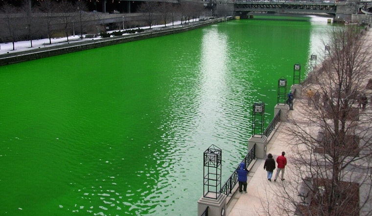 Wind, Chill and Green Thrills as Chicago River Goes Shamrock