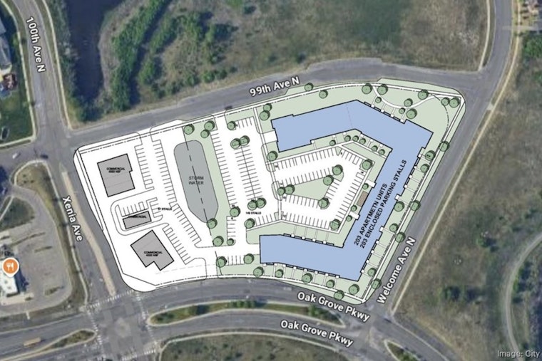 203-Unit Apartment Gambit Could Remake Brooklyn Park's Oxbow Commons