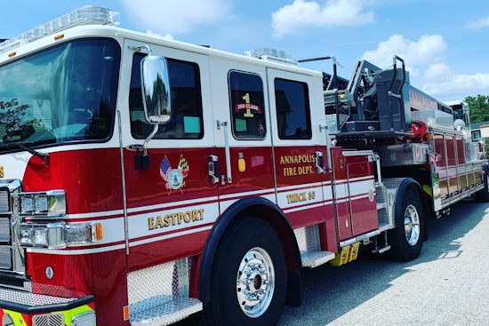 Annapolis Fire Truck Wrecked While Racing To Blaze