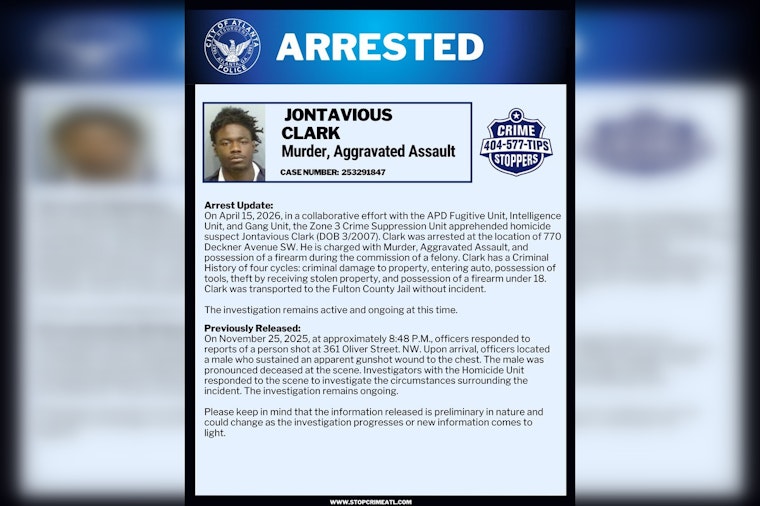 Atlanta Teen Busted In Deadly Oliver Street Shooting