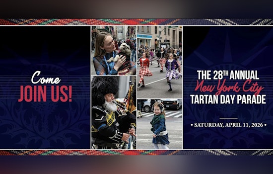 Bagpipes Take Over Midtown As Sixth Avenue Shuts For Tartan Day Parade