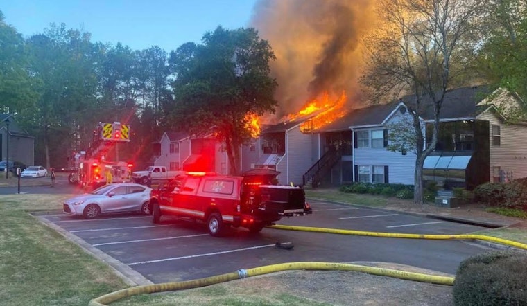 Bang, Then Flames: Roswell Apartment Inferno Blasts Through Roof, Displaces Residents