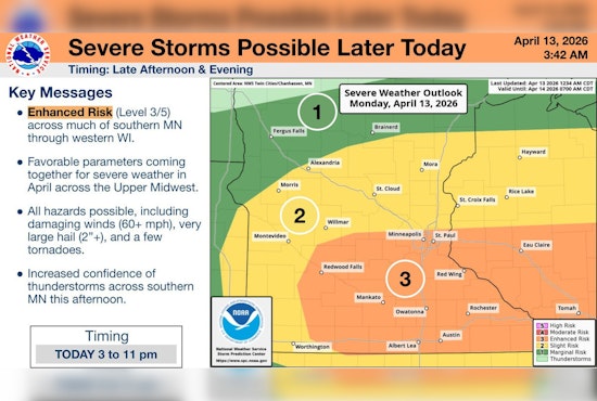 Baseball-Size Hail Threatens Minneapolis Evening Commute Tonight