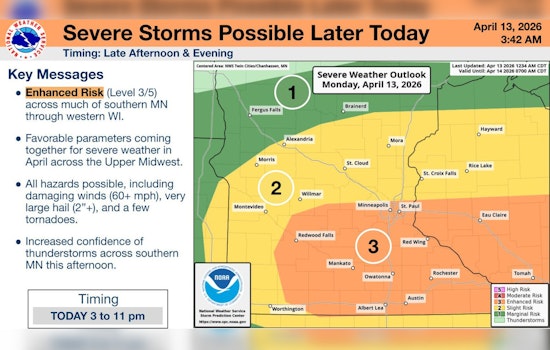 Baseball-Size Hail Threatens Minneapolis Evening Commute Tonight