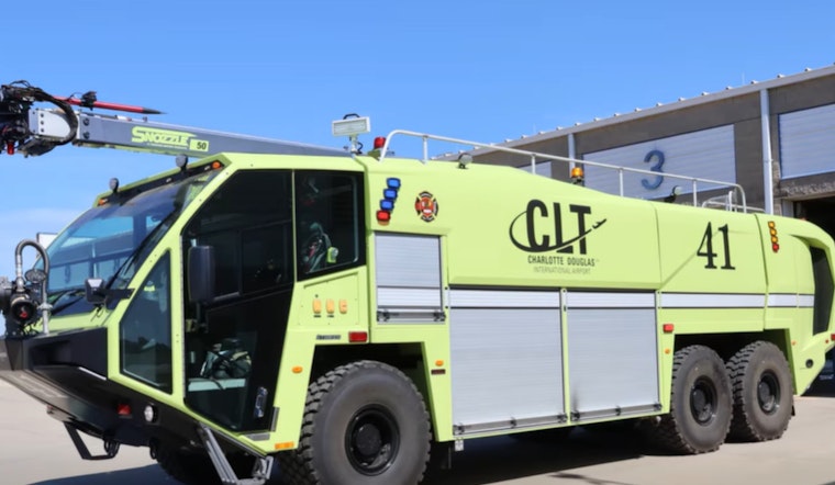 Blaze Trucks Roar At CLT As Charlotte Fire Puts Airport Muscle On Display
