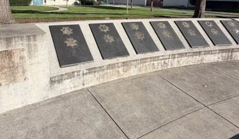 Brazen Thieves Strip Fairfield Officer Memorial Of Bronze Stars
