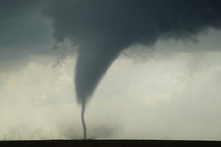 Brief Twister Clips Giddings, Topples Trees And Cuts The Lights