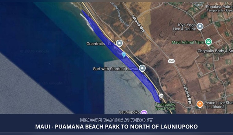 Brown Water Scare Closes Launiupoko, Clouds West Maui Coastline