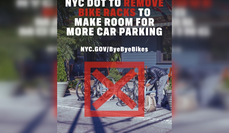 Bye Bye Bikes? City Agencies Ignite Backlash With Tweet On Scrapping Racks For Parking