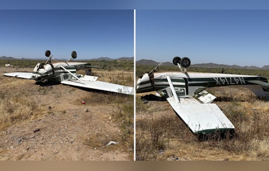 Cave Creek Shocker as Small Plane Flips Near Landfill, Two Hurt