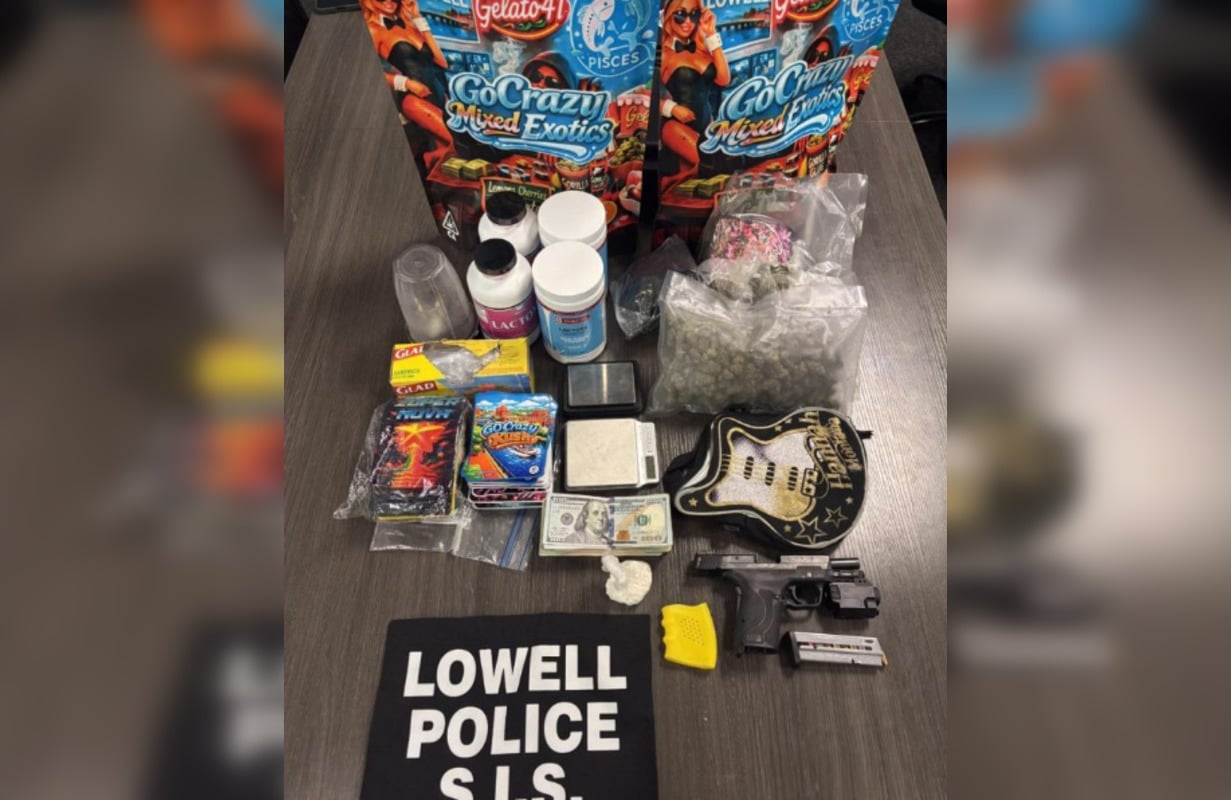 Centralville Raid Nets Drugs and Gun as Lowell Cops Collar Suspected