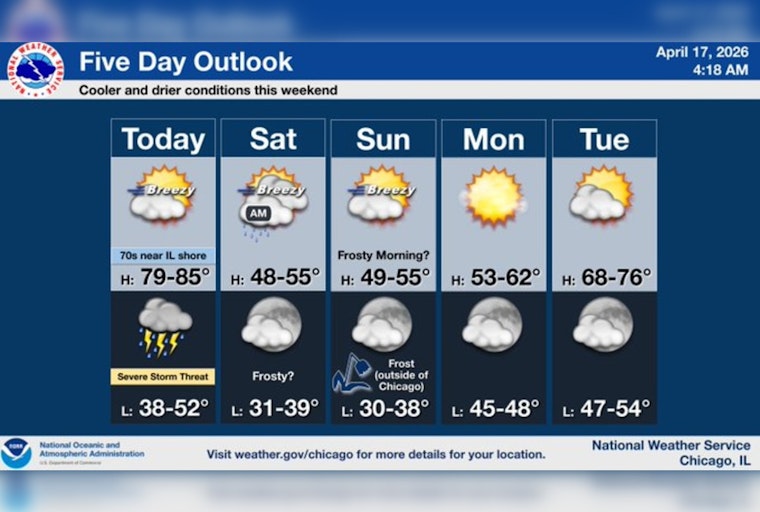 Chicago Smothered In Morning Fog As Severe Storms Target Tonight