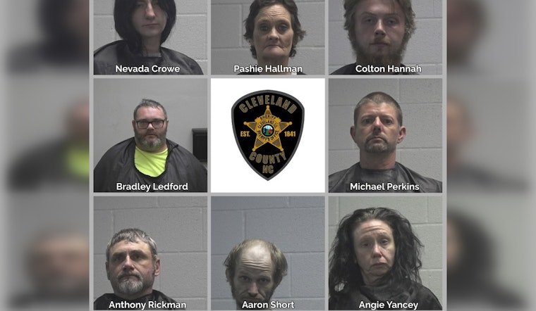 Cleveland County Drug Sweep Nets Eight As Deputies Turn Up Heat On Street Trade
