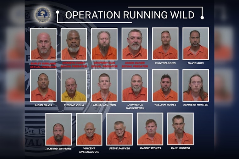 Columbia County Dragnet Snares 17 Sex Offenders in Four-Day Sweep