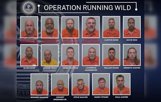 Columbia County Dragnet Snares 17 Sex Offenders in Four-Day Sweep