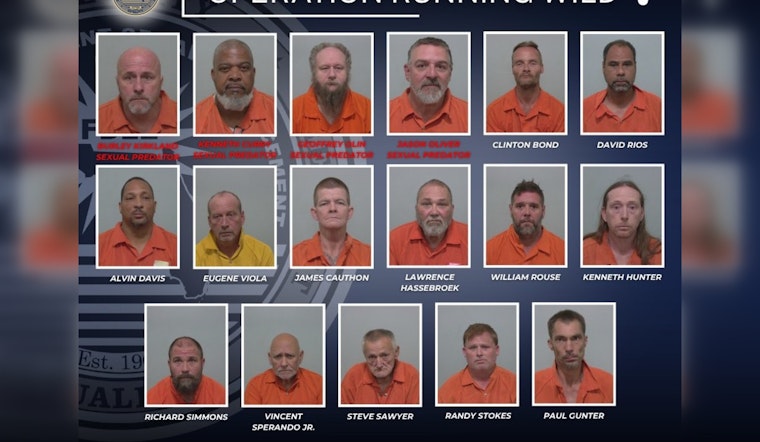 Columbia County Dragnet Snares 17 Sex Offenders in Four-Day Sweep
