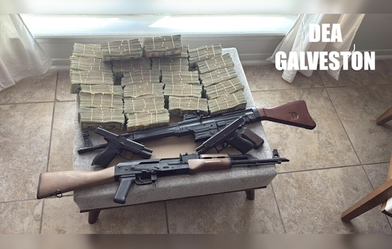DEA Galveston Busts Southeast Houston Stash House, Grabs $250K And Guns