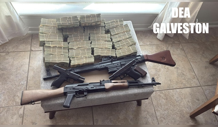DEA Galveston Busts Southeast Houston Stash House, Grabs $250K And Guns