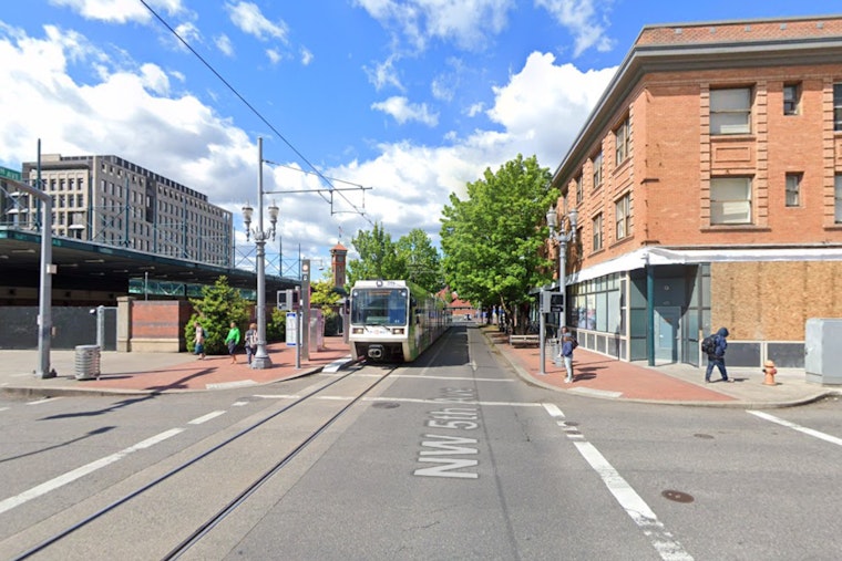 Downtown Portland MAX Run Turns Chaotic When Train Hits Pedestrian