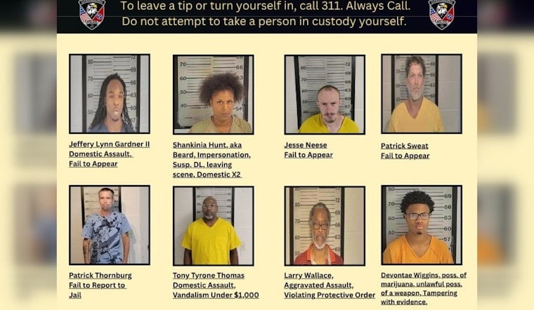 Dyersburg Police Release New Most Wanted List