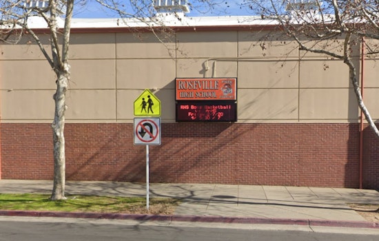 Electric School Bus Blaze Shuts Down Street Behind Roseville High