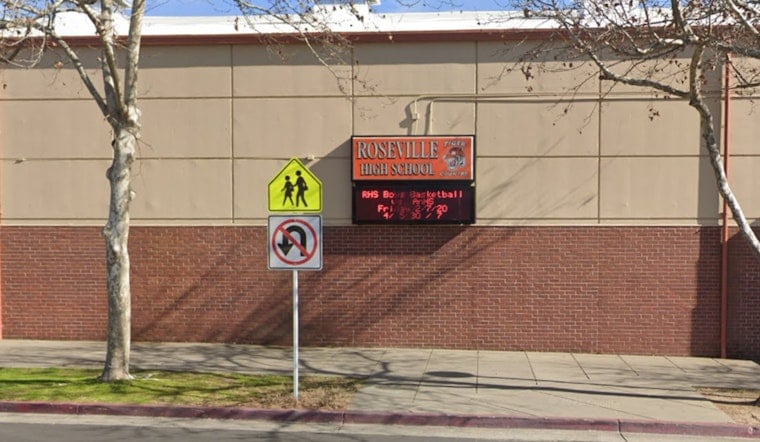 Electric School Bus Blaze Shuts Down Street Behind Roseville High