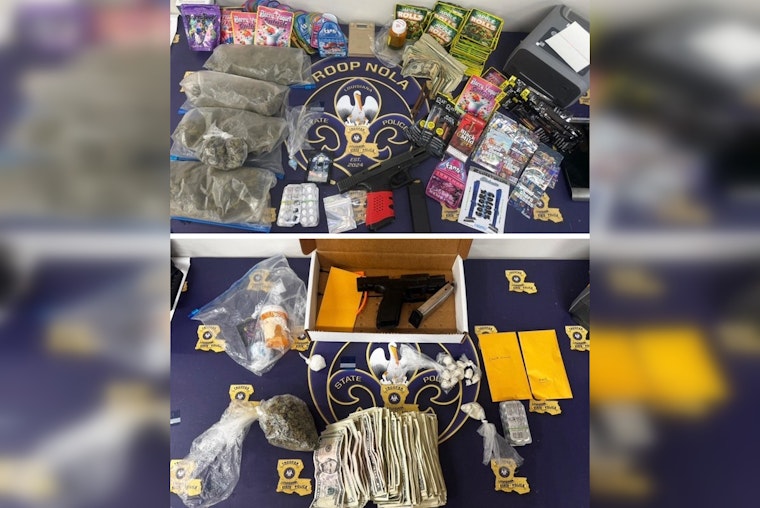 Fake Tag Stop in New Orleans Unravels Stash of Pills, Meth and Guns