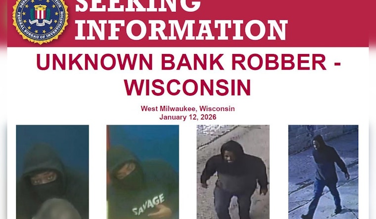 FBI Puts $5K Bounty On West Milwaukee Bank Bandit